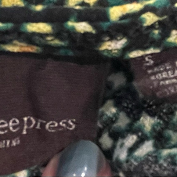 Forever 21 and Free press bundle 2-body suits small cotton thong stripes floral - Picture 5 of 6